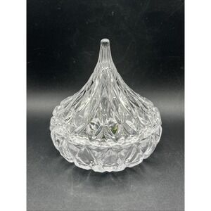 Shannon Crystal Designs Of Ireland Lead Crystal Hershey Kiss‎ Candy Trinket Dish
